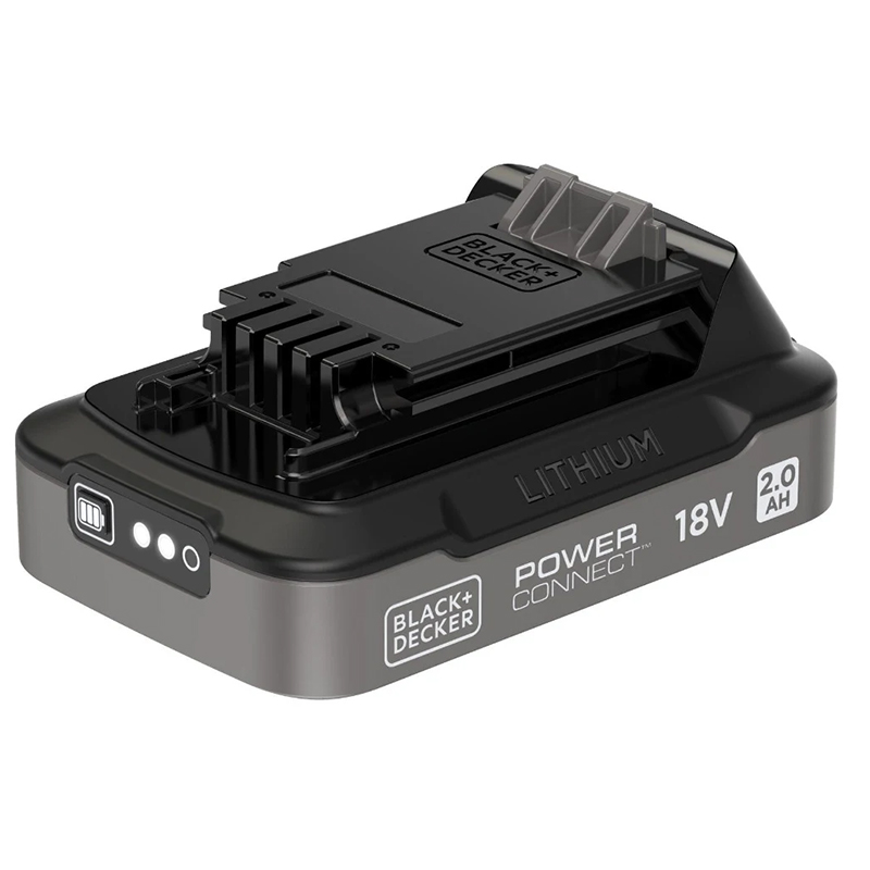 Acumulator Black&Decker Li-Ion 18V 2.0Ah, indicator incarcare, PowerConnect BDL2018S-XJ
