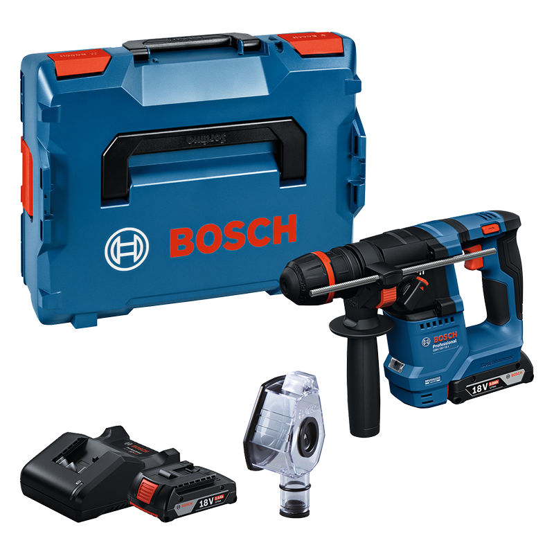 Ciocan rotopercutor SDS-plus 18V, 2x2Ah, ONECHUCK, KICKBACK CONTROL, Bosch GBH 18V-18 X