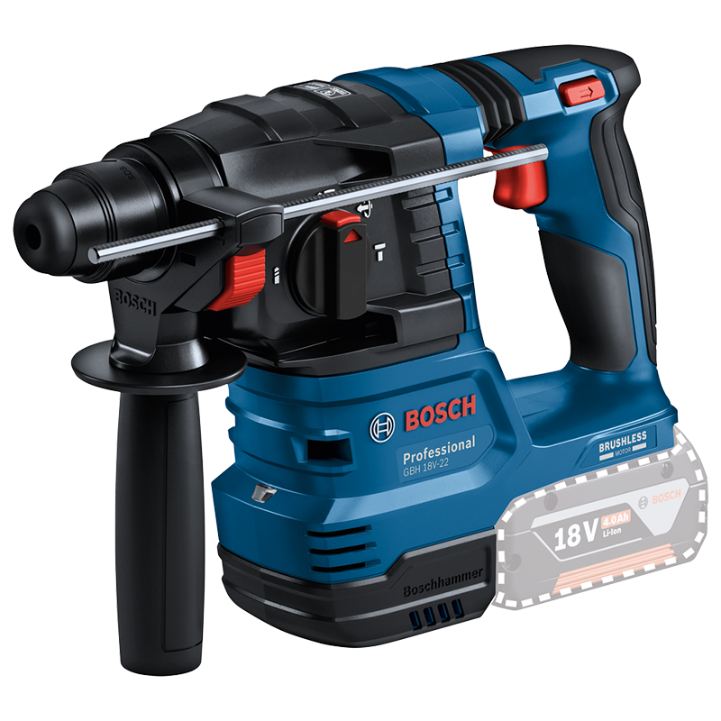 Ciocan rotopercutor SDS-plus 18V, SOLO, 2.0j, Bosch GBH 18V-22