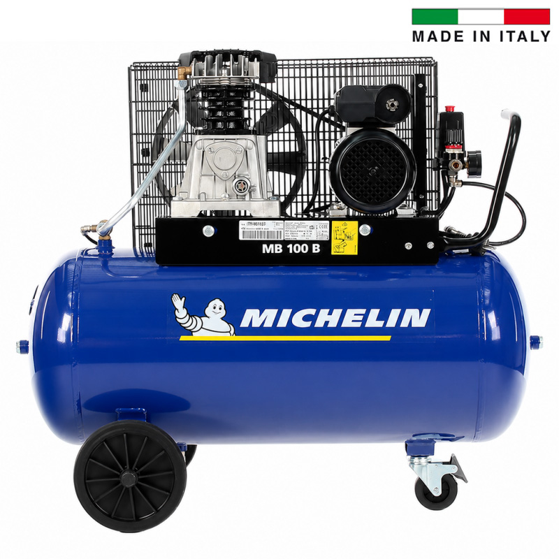 Compresor monofazat profesional, 90l, 250l/min, MICHELIN MB100/268
