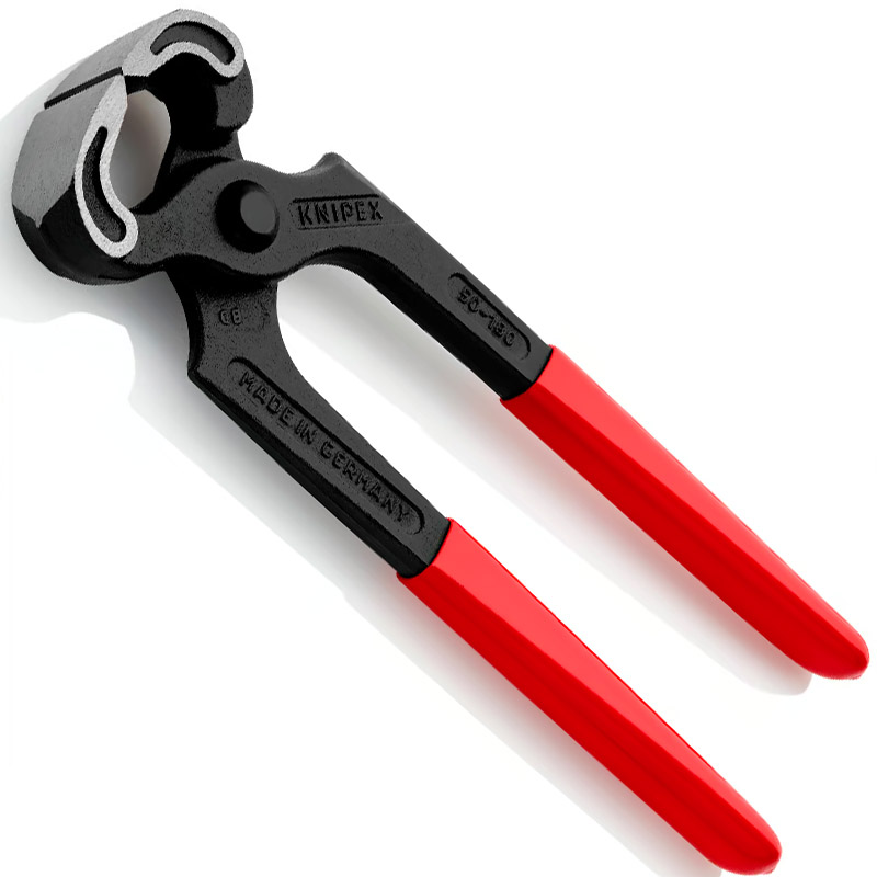 Cleste pentru dulgheri (pentru cuie), 180 mm, Knipex, 338 g, in blister