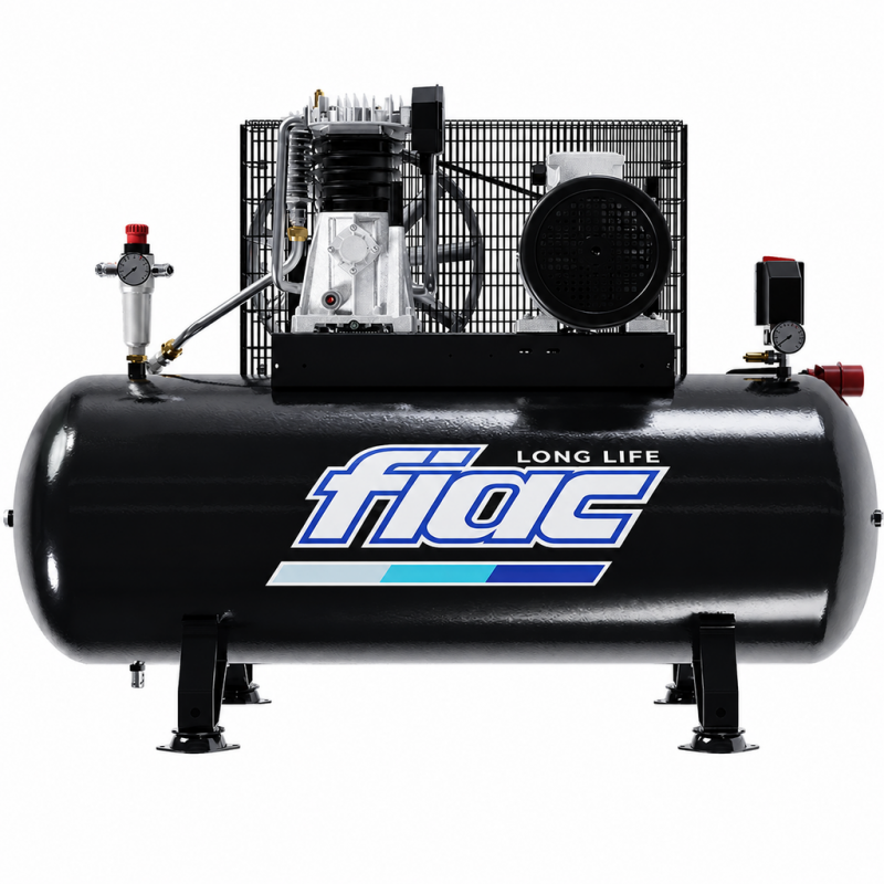 Compresor trifazat INDUSTRIAL, stationar, 200l, 486l/min, AB200-490TF-LONGLIFE