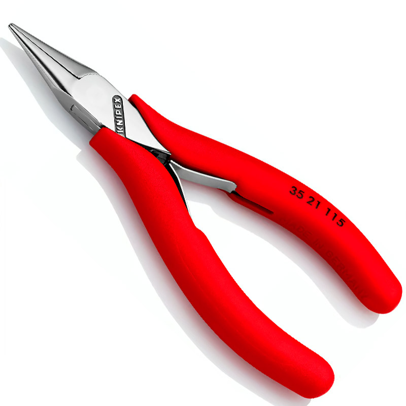 Cleste/patent KNIPEX pentru electronisti, 115 mm, articulatie cu dinti