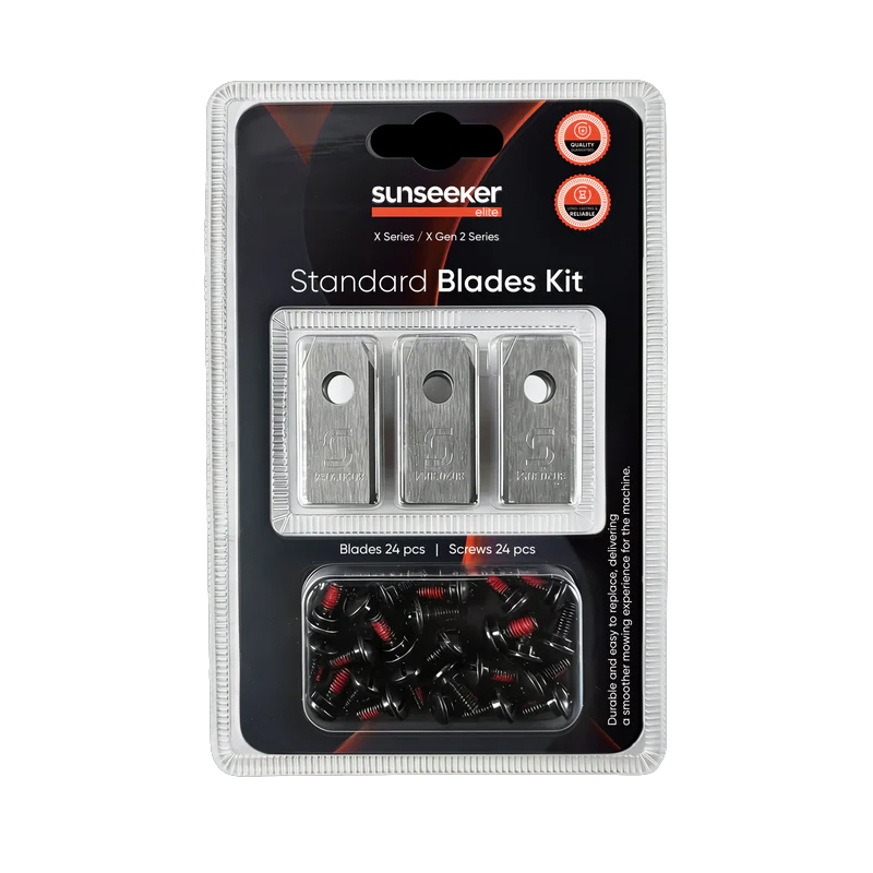 Set 24 lame + 24 suruburi pentru robotii de tuns iarba Sunseeker Elite X/XGen2