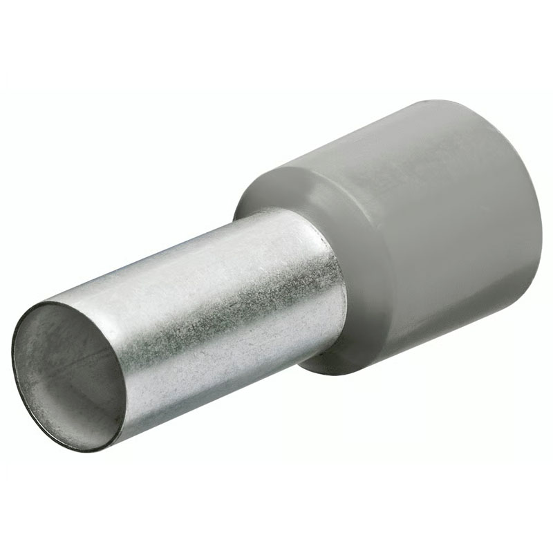 Ferule standard KNIPEX pentru clestii de sertizat cabluri electrice, 0.75 mm² - GRI, 200 buc