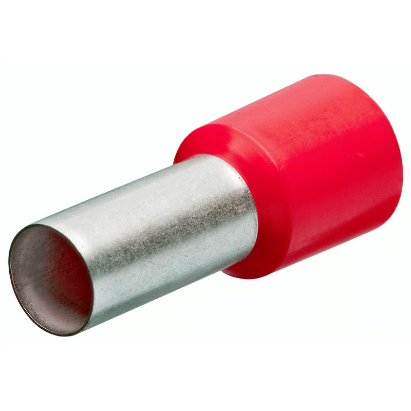 Ferule standard KNIPEX pentru clestii de sertizat cabluri electrice, 1.00 mm² - ROSU, 200 buc