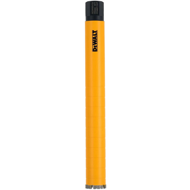 Carota diamantata gaurire umeda DeWALT, prindere 1.1/4 , Ø61x450 mm, segmente 10mm turbo, indicator adancime