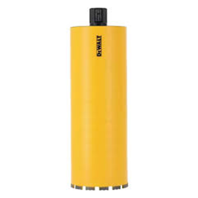 Carota diamantata gaurire umeda DeWALT, prindere 1.1/4, Ø122x450 mm, segmente 10mm turbo, indicator adancime