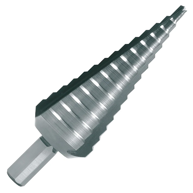 Burghiu conic in trepte, 3 canale drepte, HSS, 4 - 30 mm RUKO