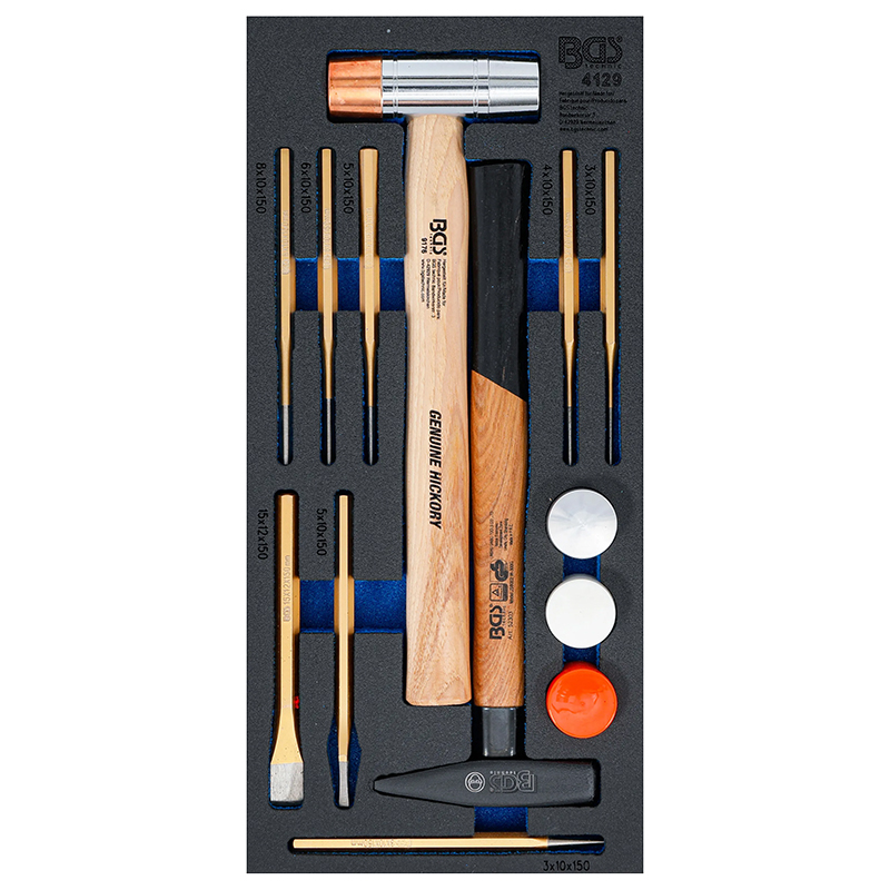 Organizator pentru carucior BGS, set ciocane si dalti, 1/3 sertar