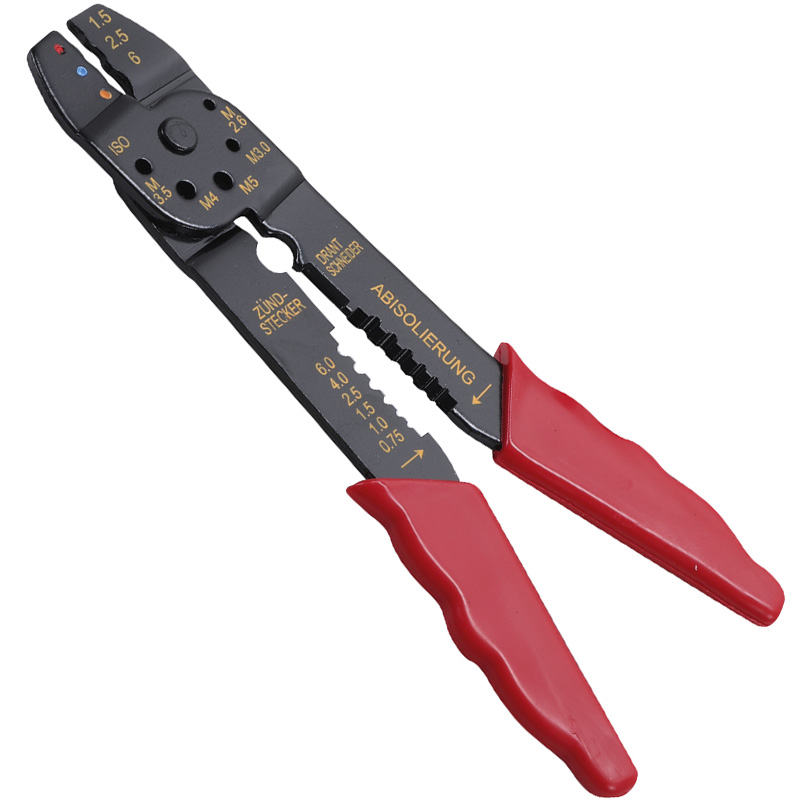 Cleste dezizolat si sertizat papuci izolati BGS, 0.75 - 6 mm², 200mm, 60 papuci izolati