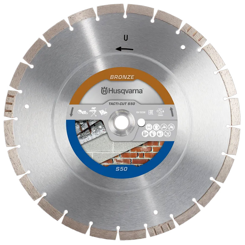Disc diamantat Husqvarna Tacti-Cut S 50 PLUS, pentru beton, 350x25.4 mm