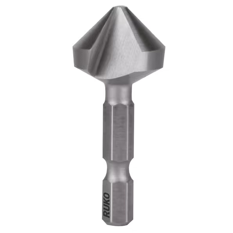 Tesitor (zencuitor) pentru metale RUKO, 6.3mm, HSS, 90⁰, coada hexagonala