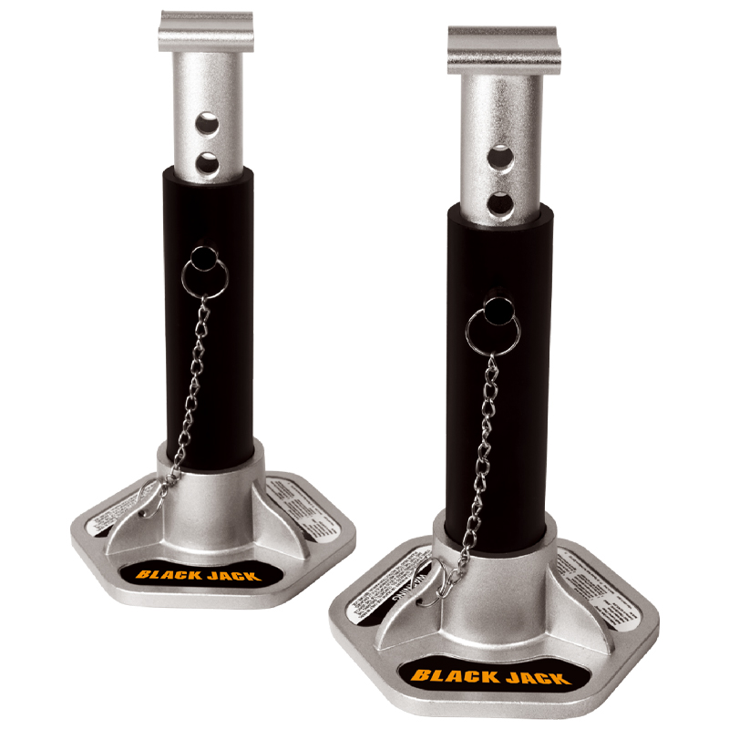 Set 2 suporti auto (capra) din aluminiu pentru vehicule, 2 tone, 268-400mm, Black Jack