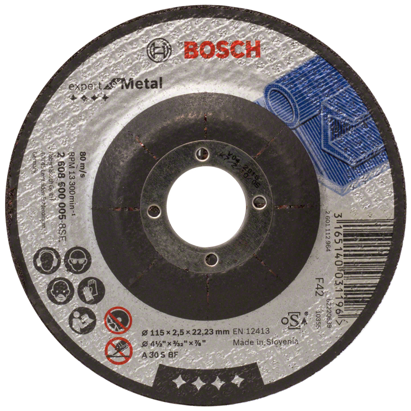 Disc taiere metal, drept, 180x22.2x3.0 mm