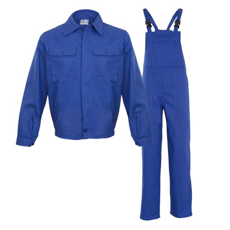 Costum salopeta cu pieptar, MEX, albastru electric, L