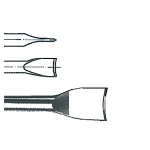 Daltă pentru despicat/taiere Pneutec, HEX-10, Lungime = 130, Latime = 25 mm