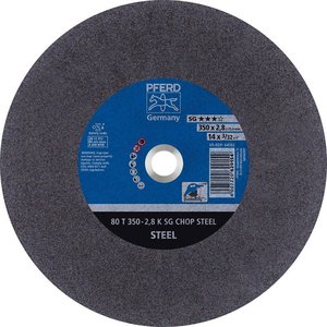 Disc abraziv pentru debitat/taiat otel, 350x25.4x2.8 mm A36 K SG