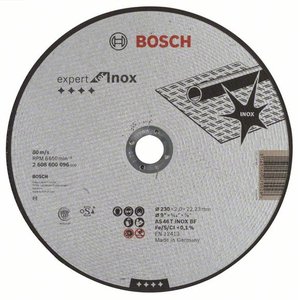 Disc taiere inox, drept, 230x22.2x2.0 mm
