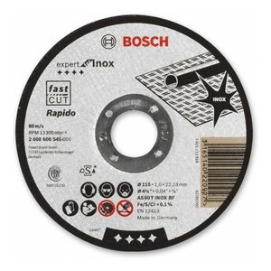 Disc taiere inox, drept, 115x22.2x1.0 mm