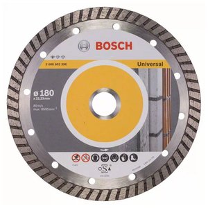 Disc diamantat Universal Turbo, pentru beton, 180x22.3 mm