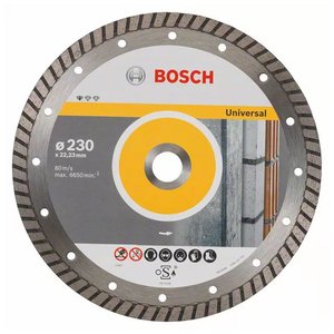 Disc diamantat Universal Turbo, pentru beton, 230x22.3 mm