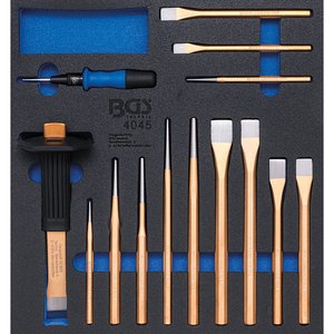 Organizator pentru carucior BGS, 15 piese: dornuri, dalti, punctatoare, 2/3 sertar