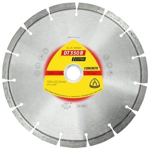 Disc diamantat DT350B Extra, pentru materiale de santier, 125x22.23 mm