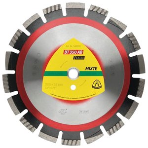 Disc diamantat DT350AB Extra, pentru asfalt/beton, 350x25.4 mm