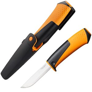 Cutit universal cu ascutitor Fiskars, 225 mm, 135 g