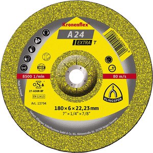 Disc pentru slefuire / polizare metal Kronenflex ExtraT 180 x 22.2 x 6 mm