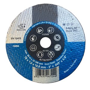 Disc abraziv pentru taiat metal si plastic, 76x10x1 mm