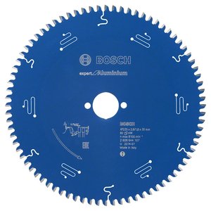 Disc placat pentru circular, 235 x 30 mm, 80 dinti, Expert for Aluminiu