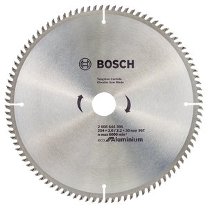 Disc placat pentru circular, 254 x 30 mm, 96 dinti, Eco for Aluminium