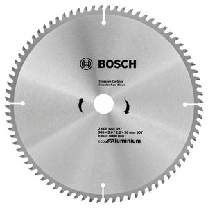 Disc placat pentru circular, 305 x 30 mm, 80 dinti, Eco for Aluminium