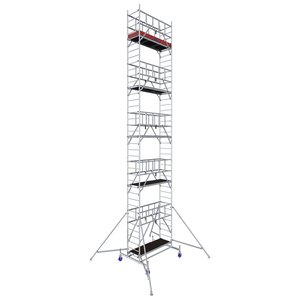 Schela Protec 0,6 x 2m, aluminiu, inaltime lucru 11.3m, inaltime schela 10.45m, inaltime platforma 9.3m (0+2+4+(3*3)+(4*Stabilizatoare))