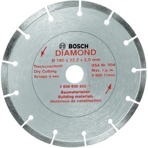 Disc diamantat Universal, pentru beton/tigla, 180x22.2 mm