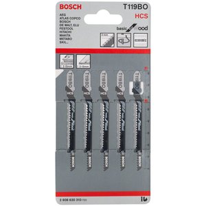 Panza fierastraie verticale, pentru lemn, T119BO, 83 mm, set 5 buc.