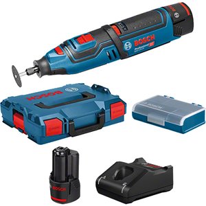 Minifreza cu acumulator Bosch GRO 12V-35 Professional - 2x2.0Ah, L-BOXX