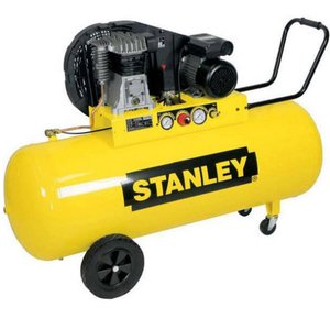 Compresor aer profesional Stanley cu 2 cilindri si transmisie prin curea, 200 l, tip B 350/10/200