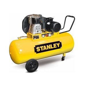 Compresor aer profesional trifazat Stanley cu 2 cilindri si transmisie prin curea, 200 l, tip B 480/10/200T