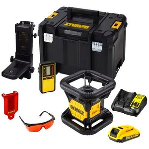 Set nivela laser rosu autonivelanta, rotativa, 18V XR 2.0Ah, EU, tip DCE074D1R-QW