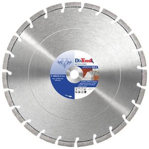 Disc diamantat DiaTehnik Beton PRO 400x25.4x12mm pentru beton armat vechi