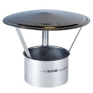 Pălărie coș fum MASTER -  Ø150 mm, INOX