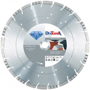 Disc DiaTehnik Combo asfalt, beton si granit, 350x25.4x13.5mm