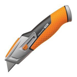Cutit utilitar Fiskars CARBONMAX cu lama retractabila, 177 mm, 110 g