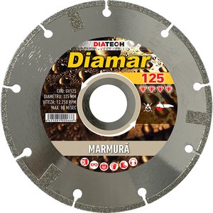 Disc diamantat segmentat Diamar pentru marmura 125x22.2mm