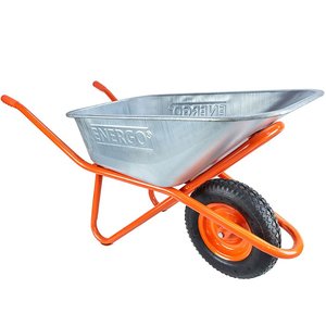 Roaba cuva metalica zincata, 90l, roata cu camera