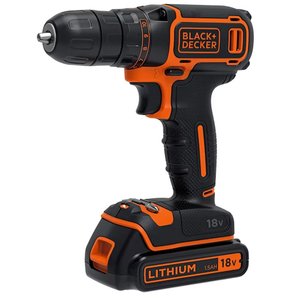 Masina de gaurit/insurubat cu acumulatori 18V, 2x1.5Ah Li-Ion, tip BDCDC18B-QW