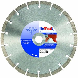 Disc diamantat SB 230x22.23x10 mm pentru materiale constructii